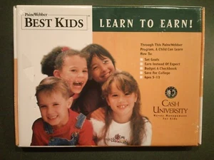 Paine Webber CASH UNIVERSITY VERDIENEN LERNEN! GELDVERWALTUNG FÜR KINDER Alter 5-13 - Bild 1 von 2