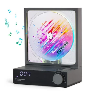 Desktop CD Player Portable Bluetooth CD Player with LED Screen & Colorful Lights - Picture 1 of 15