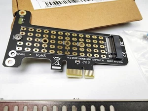 Scheda adattatore M.2 NVME AHCI M-Key SSD a PCIe X1 - Foto 1 di 7