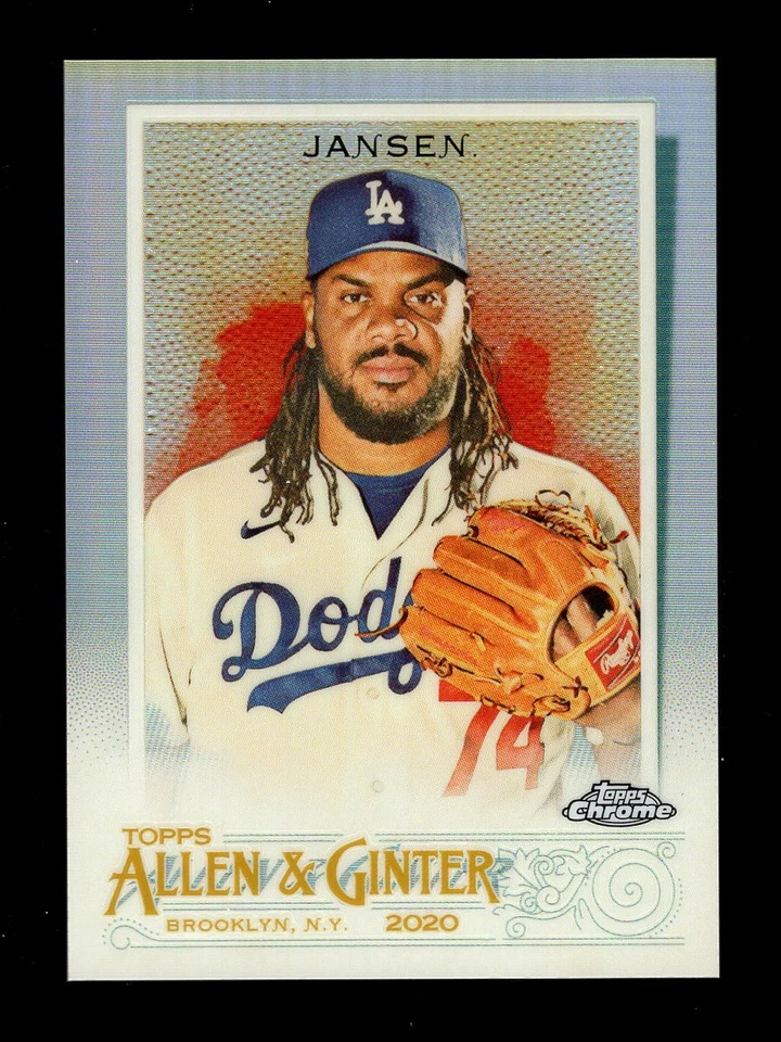 2020 TOPPS ALLEN & GINTER CHROME REFRACTOR #151 KENLEY JANSEN DODGERS - Image 1 of 1