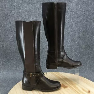 Steven by Steve Madden Stiefel Damen 5,5 W Sydnee groß Reiten braunes Leder - Bild 1 von 10