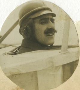 Frankreich frühe Luftfahrt Edouard Nieuport Portrait altes Foto 1910 - Bild 1 von 3