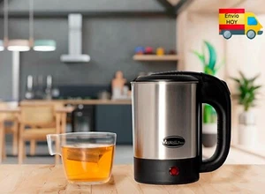 HERVIDOR DE AGUA ELECTRICO 0,5L ACERO INOXIDABLE 1000W REGALO 2 VASOS - Imagen 1 de 3