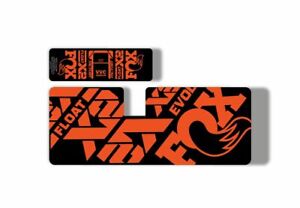 FOX Float X2 2021 Rear Shock Suspension Sticker Factory Decal Kit Adhesiv Orange