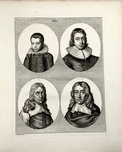 1788 The poet John Milton [Lips after Faithorne], Folio, portrait, engraving - Picture 1 of 4