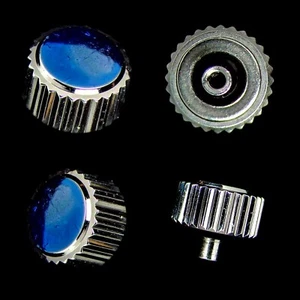 1x Seiko Style Waterproof Double O-Ring SS Tap 0.9mm Crown [Drop-Down List] - Picture 1 of 6