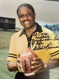 HANDSIGNIERTES BILD EDDIE ROBINSON GRAMBLING FOOTBALL - Bild 1 von 1