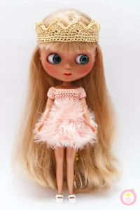 Conjunto de Reina en color salmón para muñeca Blythe - Imagen 1 de 2