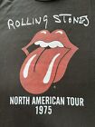 The Rolling Stones North America Tour 1975 Concert Band Graphic T Shirt Size Med
