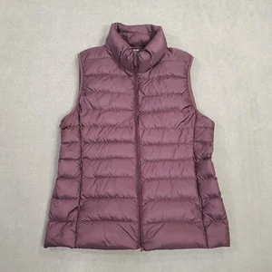 Uniqlo Vest Womens Medium Purple Jacket Puffer Down Quilted Outdoors Lightweight - Picture 1 of 8