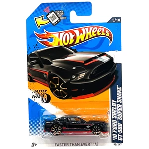 Hot Wheels Faster Than Ever 12 10 FORD SHELBY GT-500 SUPER SNAKE 5/10 Black - Picture 1 of 5