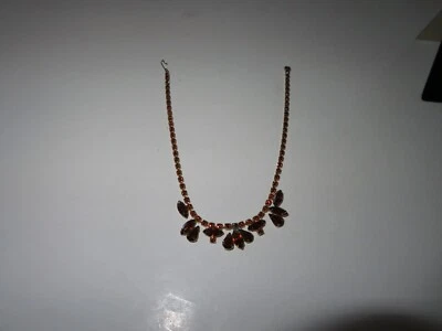 COLLAR DE DIAMANTES DE IMITACIÓN COLOR ÁMBAR DE WEISS. Foto 1 de 4