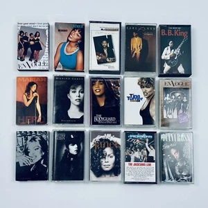 15 Cassette Tapes R&B Soul Blues Rock Pop 80-90’s Jackson Carey Ross Turner - Picture 1 of 1