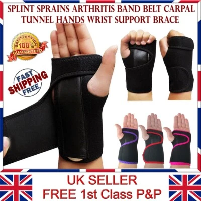 LTGPRO Wrist Support Neoprene Brace Splint Carpal Tunnel Sprain Strain Arthritis - Image 1 of 2