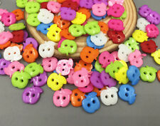 200pcs Mixed color Resin Apple shape Sewing buttons Scrapbooking decoration 13mm