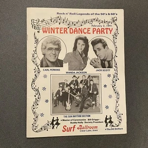 SURF BALLROOM WINTER DANCE PARTYPROGRAMM, 2. FEBURARY 1991 MIT CARL, WANDA & JACK - Bild 1 von 13