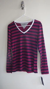 Tommy Hilfiger Intimates Damen Nachtwäsche Shirt S Small Petite Maroon Neu mit Etikett - Bild 1 von 5