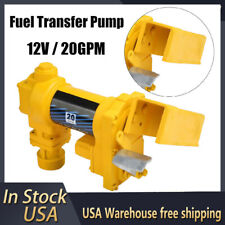 Portable Gasoline Fuel Transfer Pump 12 Volt DC 20GPM Gas Diesel Kerosene US