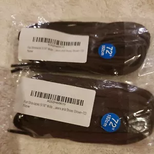 Cordones planos estilo skateboard 5/16" ancho marrón talla 72" (182 cm) 2 pares - Imagen 1 de 1