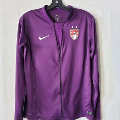 Sudadera de fútbol de Estados Unidos para mujer grande púrpura Nike Dri Fit Team USA USMNT  Foto 1 de 4