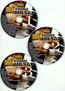 RONNIE MILSAP Chartbuster Vol-5106 KARAOKE 3 CD+G NEW DISCS in WHITE SLEEVES - Picture 1 of 1
