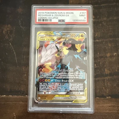 Reshiram & Zekrom GX 157/236 Sm-Cosmic Eclipse Holo - Image 1 of 2