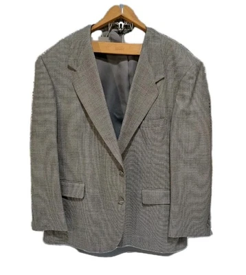 Mens Vintage Sport Coat 48R US Size JOHN HENRY Jacket Wool Silk - Image 1 of 4