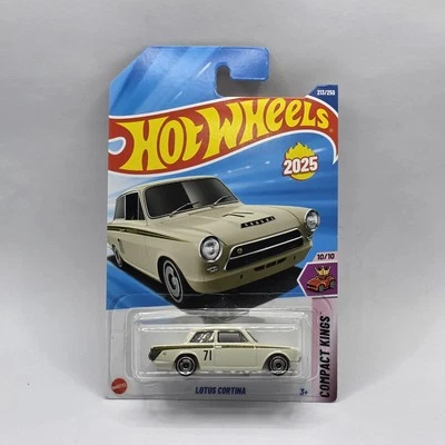 Hot Wheels 2025 Case L/M Lotus Cortina Compact Kings White - Image 1 of 2