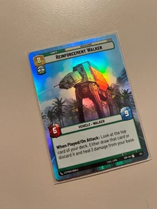 Star Wars Unlimited Reinforcement Walker Hyperspace Foil #383 SWU SOR - Picture 1 of 1