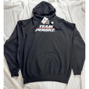 Team Penske IndyCar Racing Hoodie Black 2XL Mens Graphic Sweatshirt - Picture 1 of 10