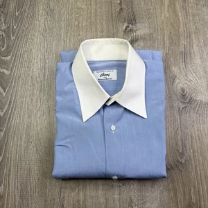 Brioni Neiman Marcus Shirt White Collar French Cuffs Italy Made Men’s R/15 1/2 - Picture 1 of 12