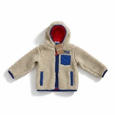 Chaqueta Patagonia Baby Retro-X con Capucha Cremallera Completa Talla 2T 'Dark Natural' Nueva con Etiquetas Foto 1 de 4
