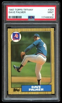 1987 Topps Tiffany #324 Dave Palmer PSA 9 MINT - Image 1 of 2