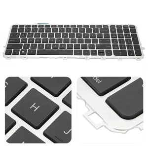 Keyboard With Silver Frame Fit For TouchSmart 15‑J 17‑J Laptops FY - Afbeelding 1 van 15