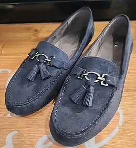 Aerosoles Womens Deanna Driving Navy Loafer Shoes Size 11 - Picture 1 of 7