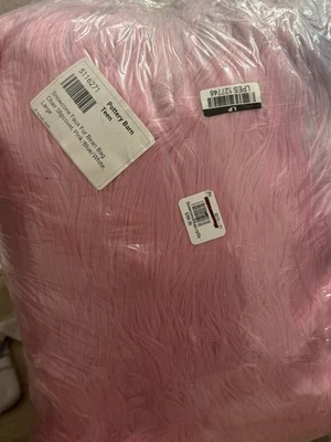 Pottery Barn Teen Snowcone Faux Fur Bean Bag Slip Cover Only Ombre 41" Large - Image 1 of 2