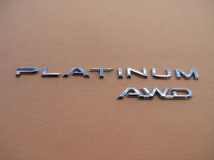 24 25 26 TOYOTA GRAND HIGHLANDER PLATINUM AWD REAR EMBLEM LOGO BADGE SIGN A47147 - Picture 1 of 4