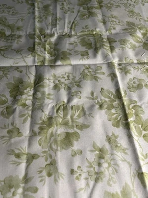 Green Rose Floral Fabric Moda Sanctuary by 3 Sisters Cotton Quilt 18" x 44" F62 - Image 1 of 4