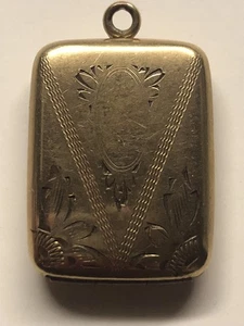 MEDALLÓN GF VINTAGE DORADO GRABADO - Imagen 1 de 6