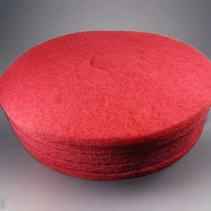 Powr-Flite Floor Pads, 20" Diameter, Red, 5/Carton Free Shipping - Picture 1 of 6