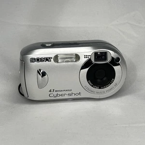 Sony Digital Camera Cybershot DSC-P43 4.1MP Silver Tested & Working - Picture 1 of 11