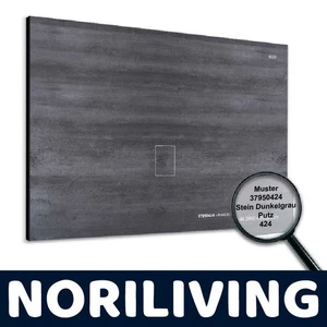 Duschrückwand Muster Fugenlos Fliesenersatz Stein Dunkelgrau Putz 424 - Bild 1 von 3