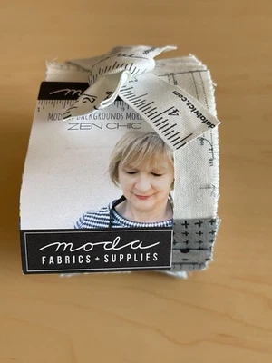 MODERN BACKGROUNDS MORE PAPER by Zen Chic for Moda Fabric 1670 Jelly Roll   OOP - Image 1 of 4