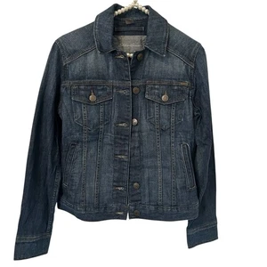 Eddie Bauer Denim Jeansjacke Damen XS Waschung Langarm Freizeit Western Festival - Bild 1 von 9