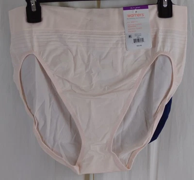 Paquete de 2 ropa interior sin costuras sin pellizcos para mujer Warner's multicolor talla 2XL Foto 1 de 3