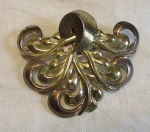 Art Deco Sterling Multicolor Vermeil Pin Vintage by Monet - Picture 1 of 8