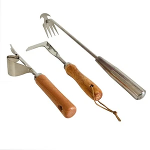 DONSP1986 3pcs Weeder Tool Including "V"shape, 4 teeth, L-shaped crack weeder - Picture 1 of 8