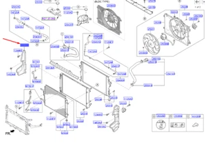 KIA NIRO MK1 Radiator Right Air Guard 29134G5000 NEW GENUINE - Picture 1 of 2