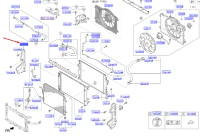 KIA NIRO MK1 Radiator Right Air Guard 29134G5000 NEW GENUINE - Image 1 of 2