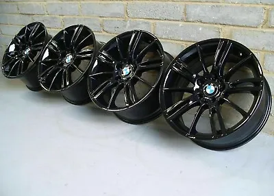 Genuine BMW MV3 Alloy Wheels 193M 18  Gloss Black (1 SERIES) E87 E88 F20 F21 F22 • 518.89€